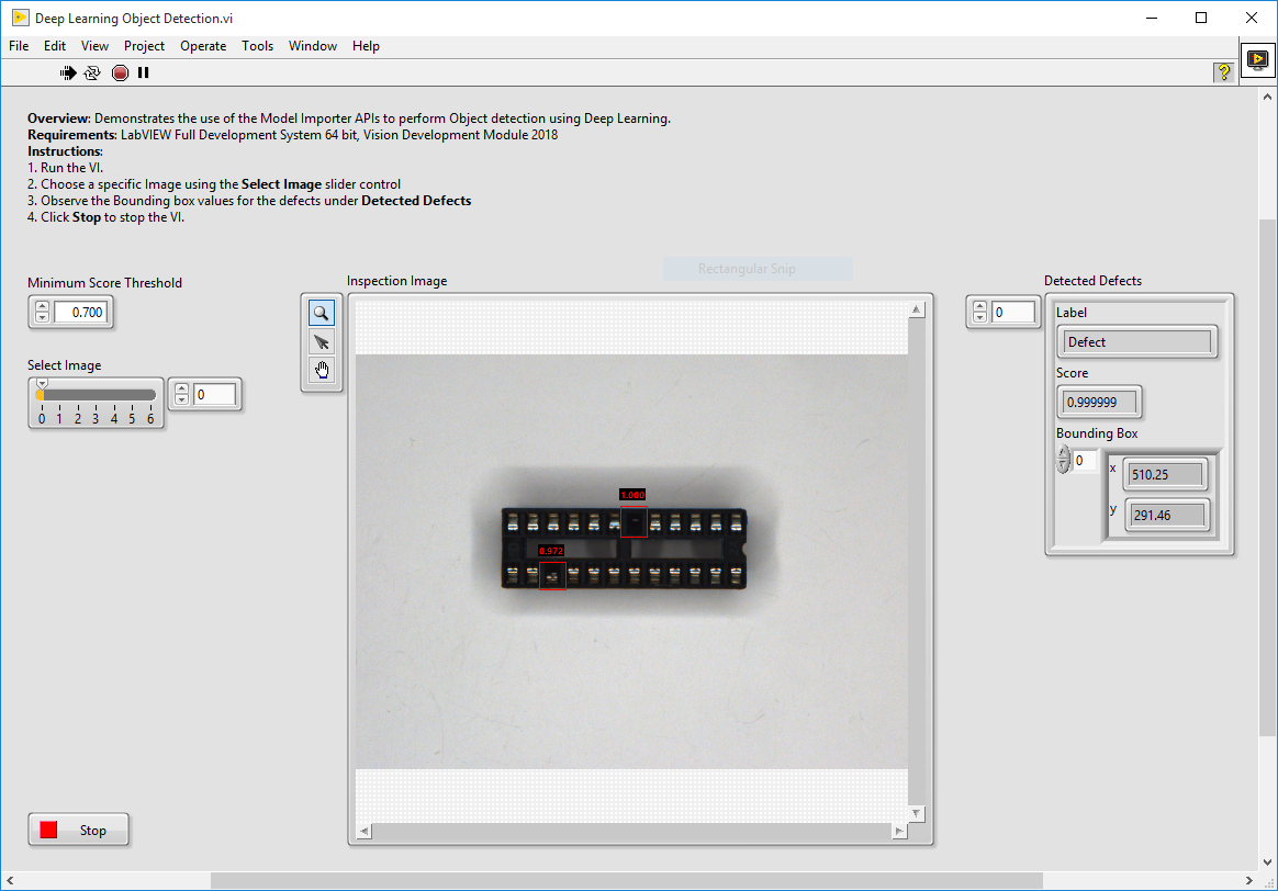 labview deep learning example